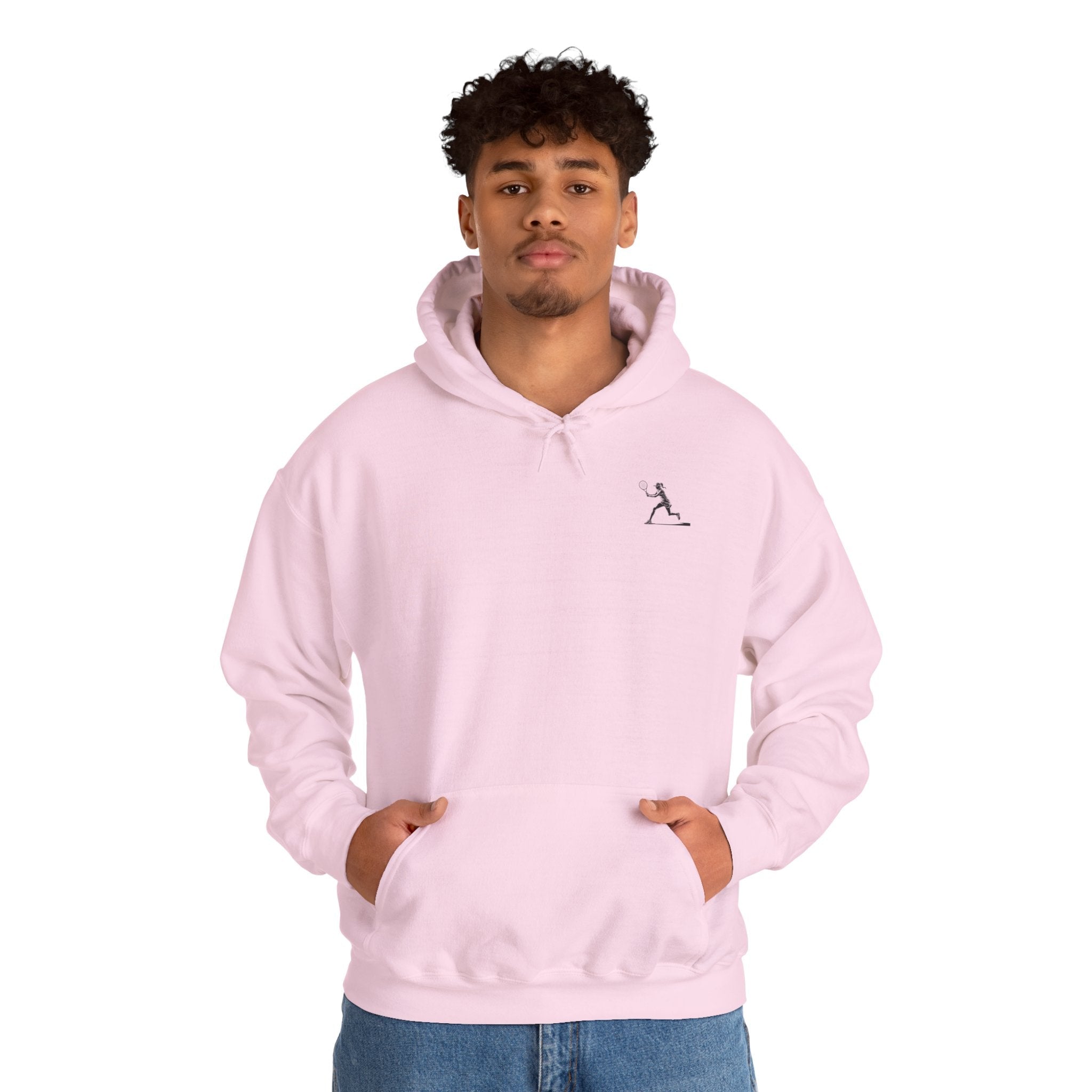 Tennis Hoodie Minimalist Retro Racket Player Graphic Sweatshirt - Etna Gift