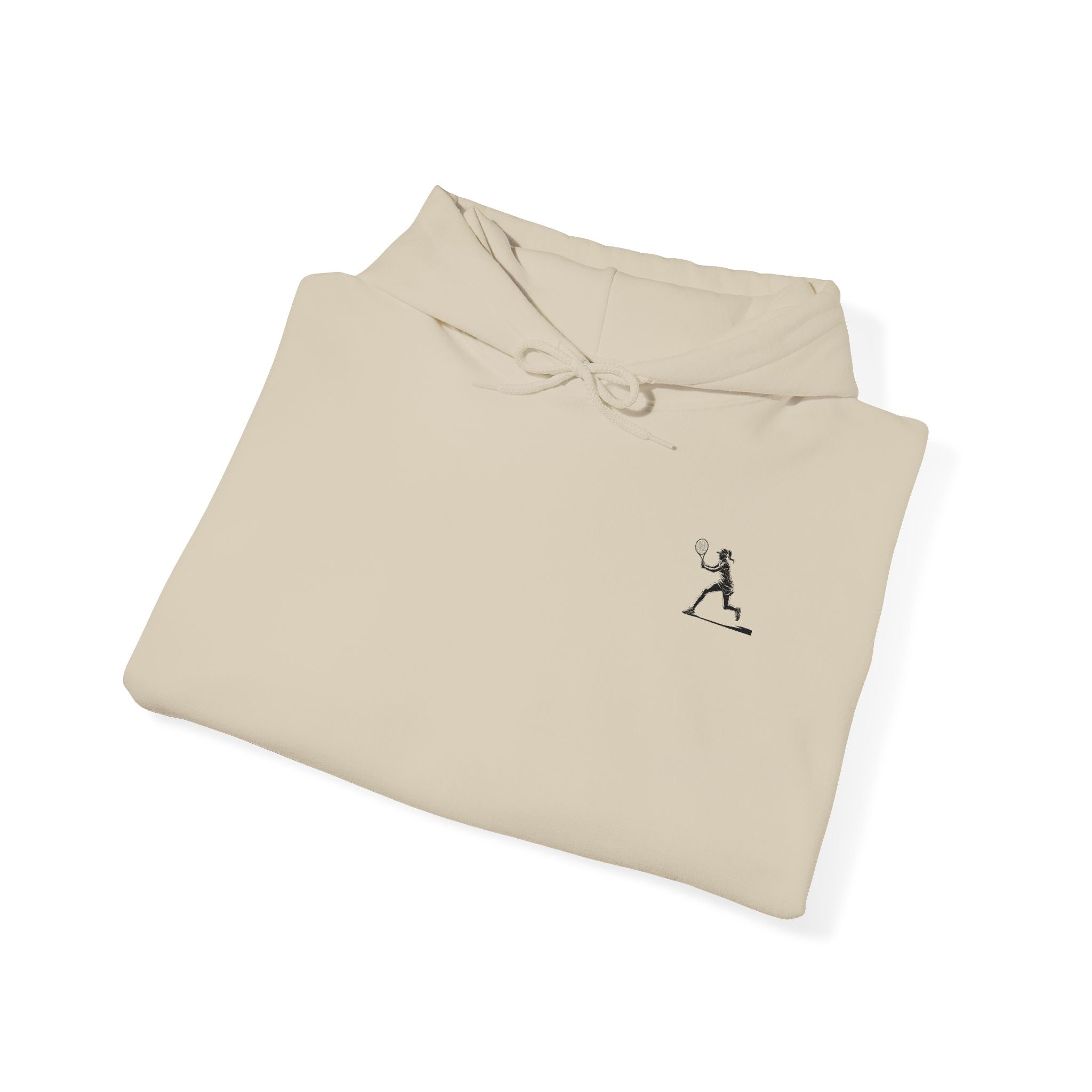 Tennis Hoodie Minimalist Retro Racket Player Graphic Sweatshirt - Etna Gift
