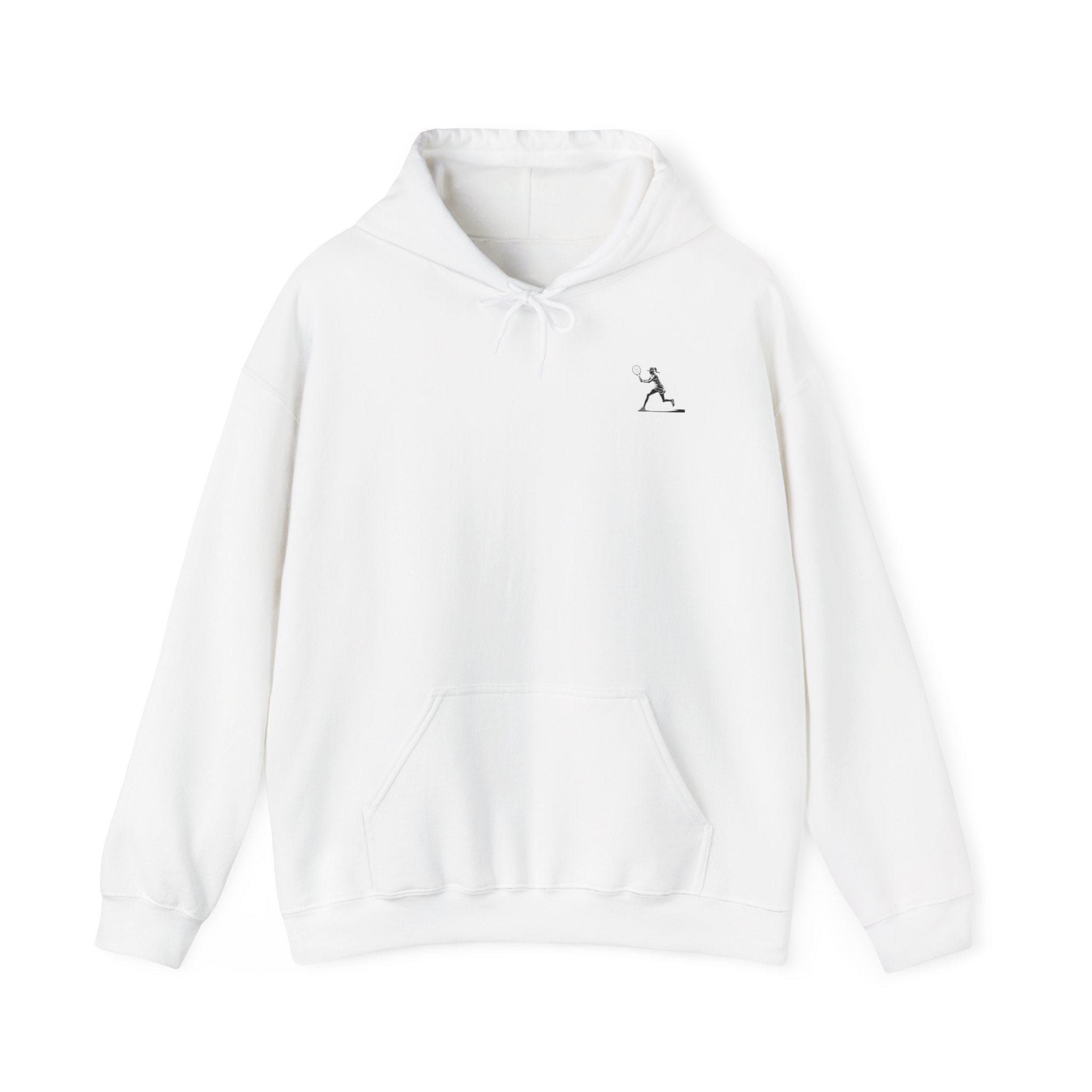 Tennis Hoodie Minimalist Retro Racket Player Graphic Sweatshirt - Etna Gift