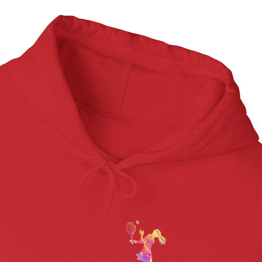 Tennis Hoodie "Tennis is my favorite" Colorful Female Player Pullover - Etna Gift