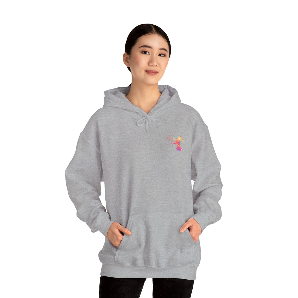 Tennis Hoodie "Tennis is my favorite" Colorful Female Player Pullover - Etna Gift