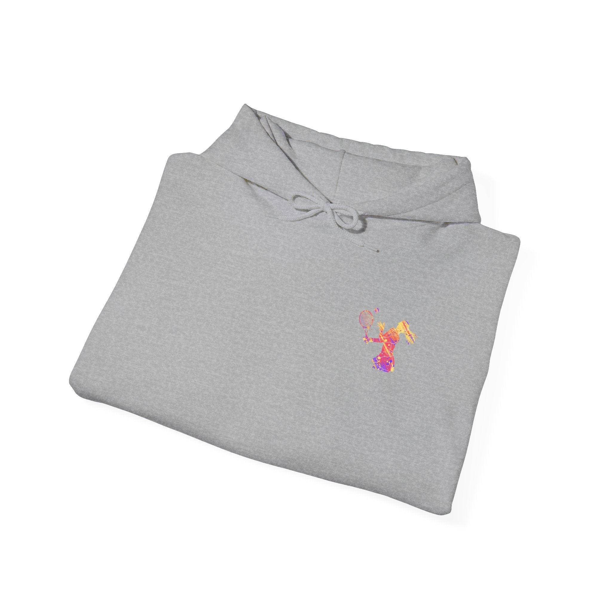 Tennis Hoodie "Tennis is my favorite" Colorful Female Player Pullover - Etna Gift