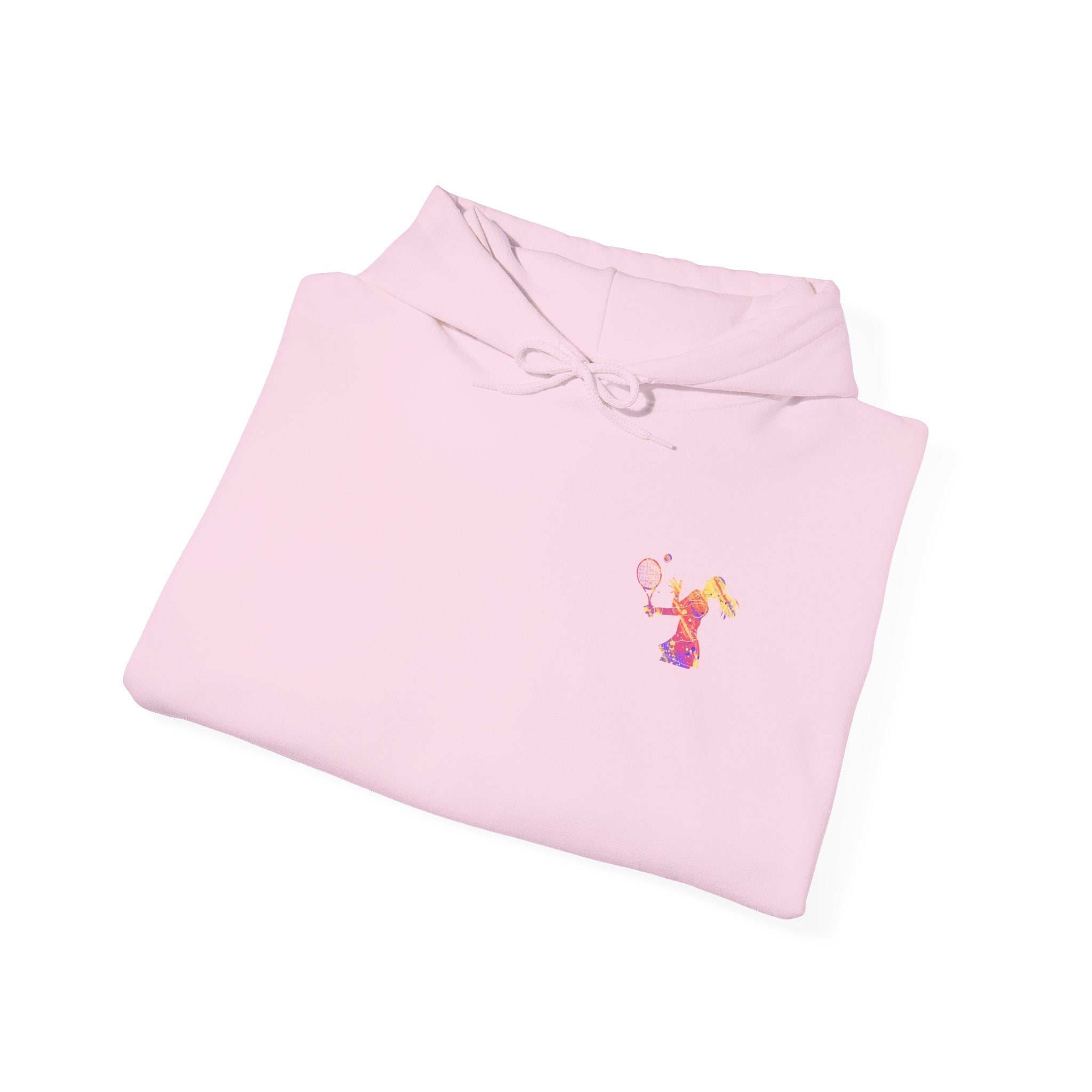 Tennis Hoodie "Tennis is my favorite" Colorful Female Player Pullover - Etna Gift