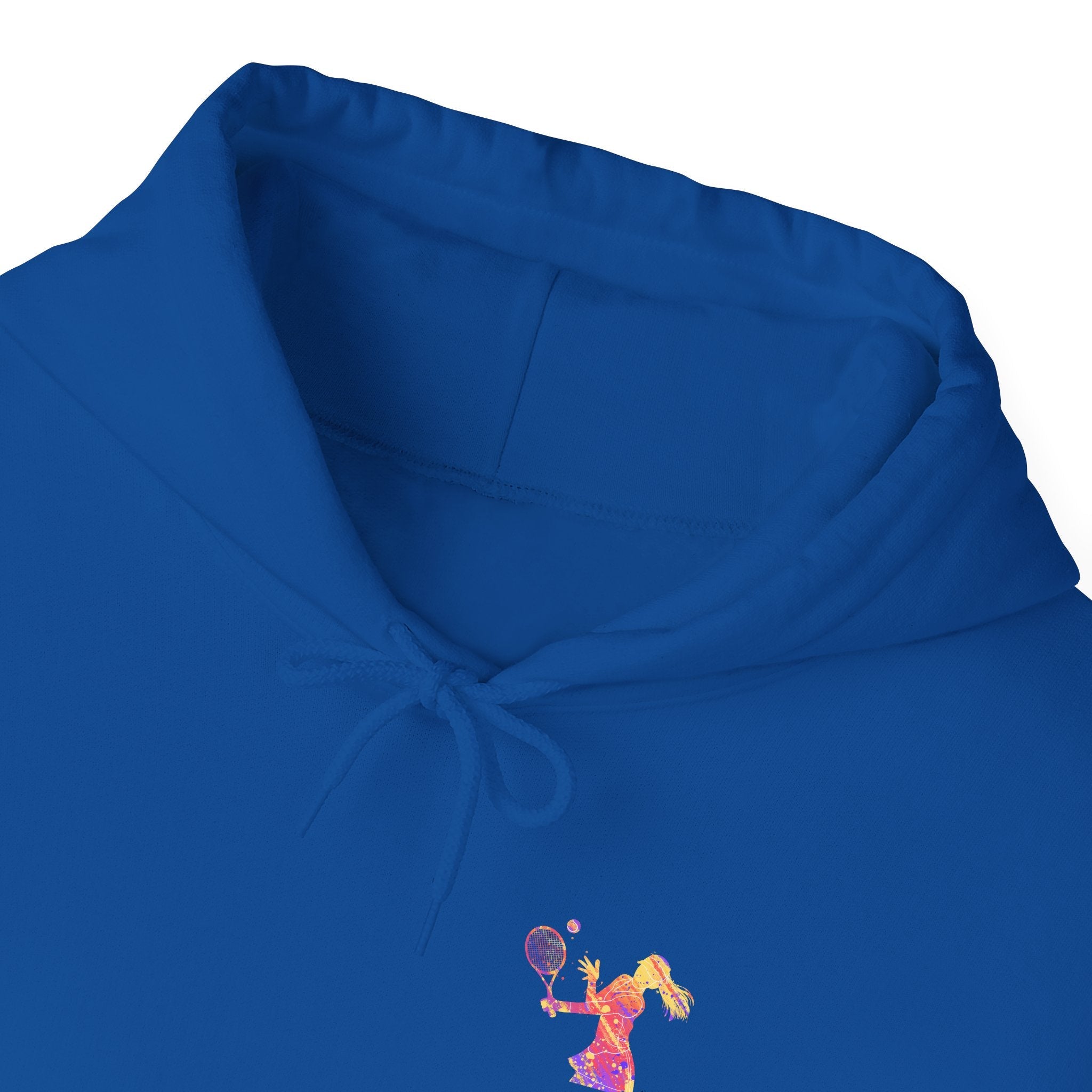 Tennis Hoodie "Tennis is my favorite" Colorful Female Player Pullover - Etna Gift