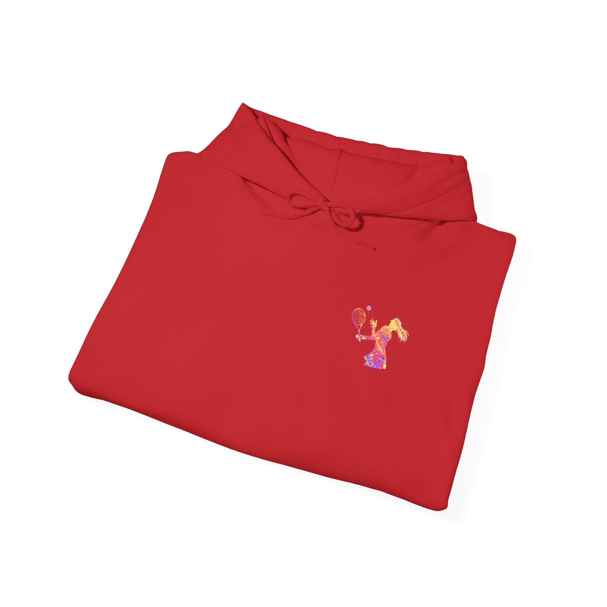Tennis Hoodie "Tennis is my favorite" Colorful Female Player Pullover - Etna Gift