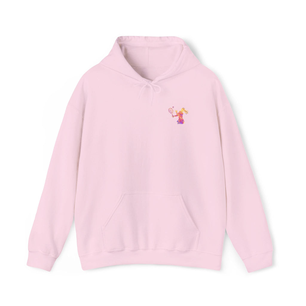 Tennis Hoodie "Tennis is my favorite" Colorful Female Player Pullover - Etna Gift