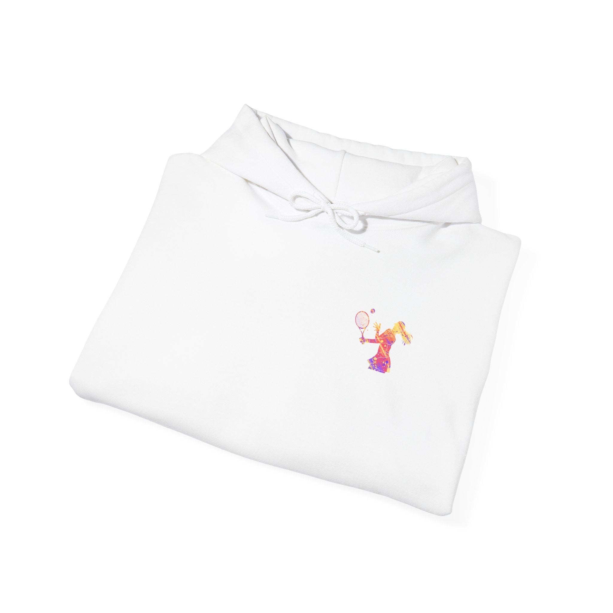 Tennis Hoodie "Tennis is my favorite" Colorful Female Player Pullover - Etna Gift