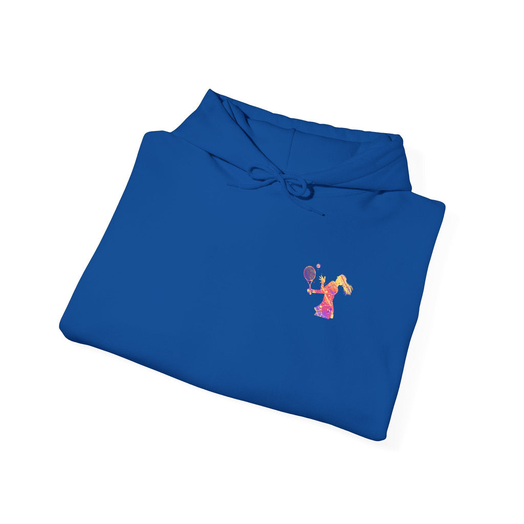 Tennis Hoodie "Tennis is my favorite" Colorful Female Player Pullover - Etna Gift