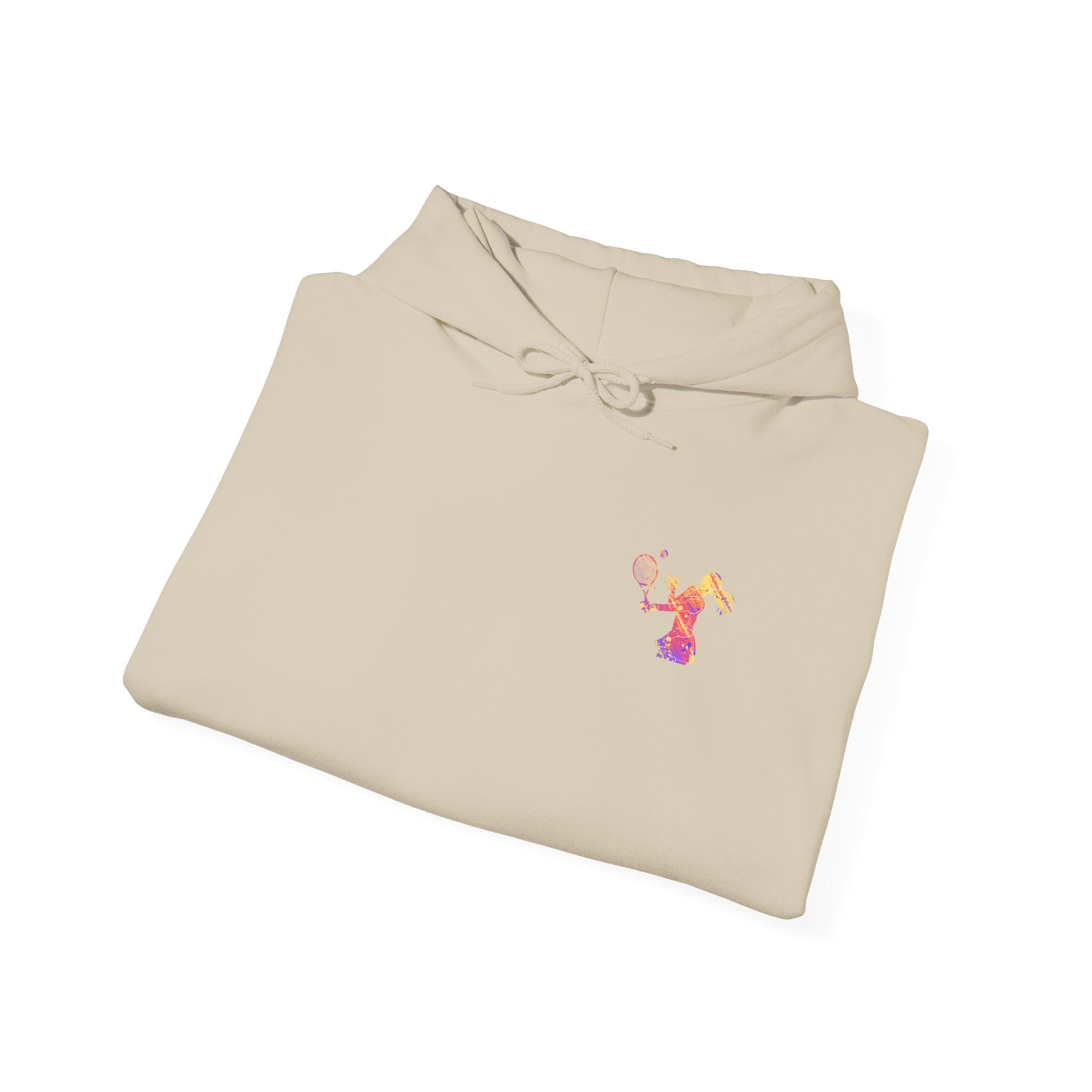 Tennis Hoodie "Tennis is my favorite" Colorful Female Player Pullover - Etna Gift