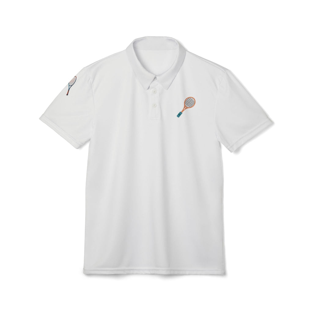 Tennis Racket Polo Shirt – Minimal Sports Embroidered Design - Etna Gift