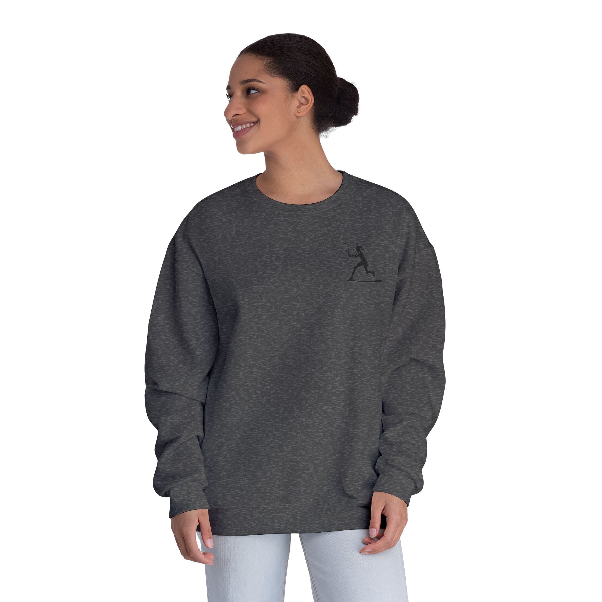 Tennis Woman Crewneck Sweatshirt Women's Tennis Graphic Sweatshirt - Etna Gift