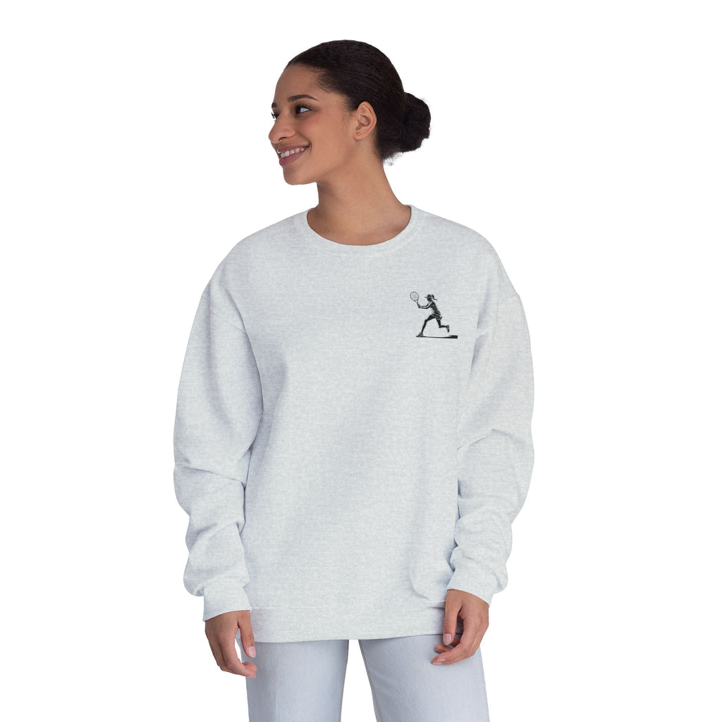 Tennis Woman Crewneck Sweatshirt Women's Tennis Graphic Sweatshirt - Etna Gift