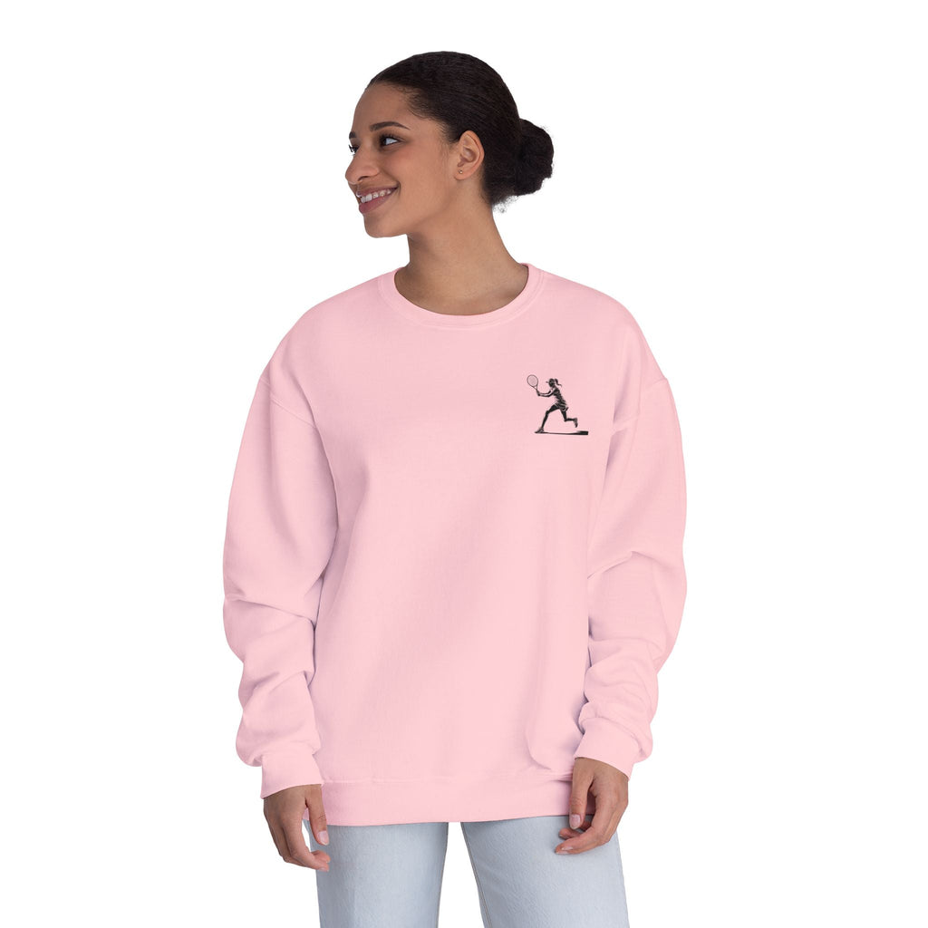 Tennis Woman Crewneck Sweatshirt Women's Tennis Graphic Sweatshirt - Etna Gift