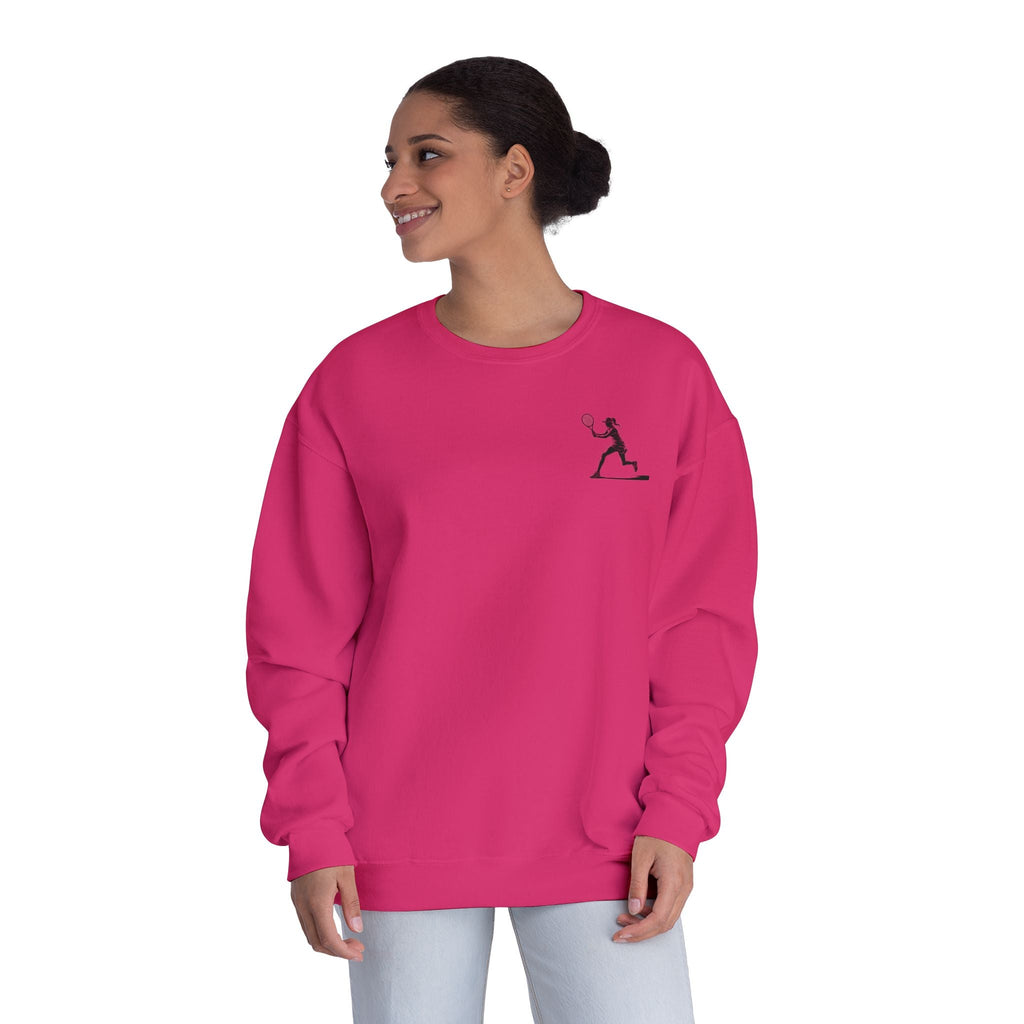 Tennis Woman Crewneck Sweatshirt Women's Tennis Graphic Sweatshirt - Etna Gift