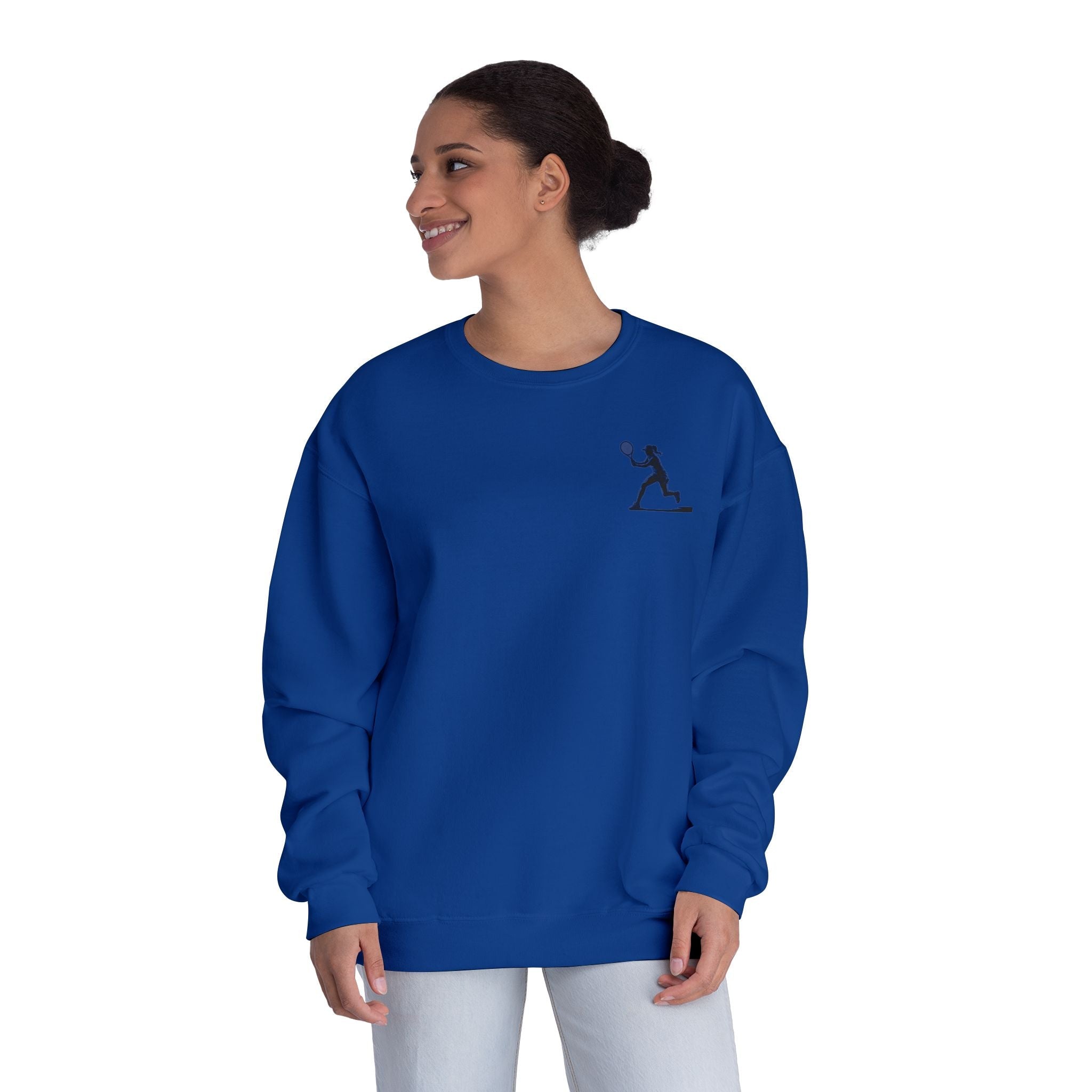 Tennis Woman Crewneck Sweatshirt Women's Tennis Graphic Sweatshirt - Etna Gift