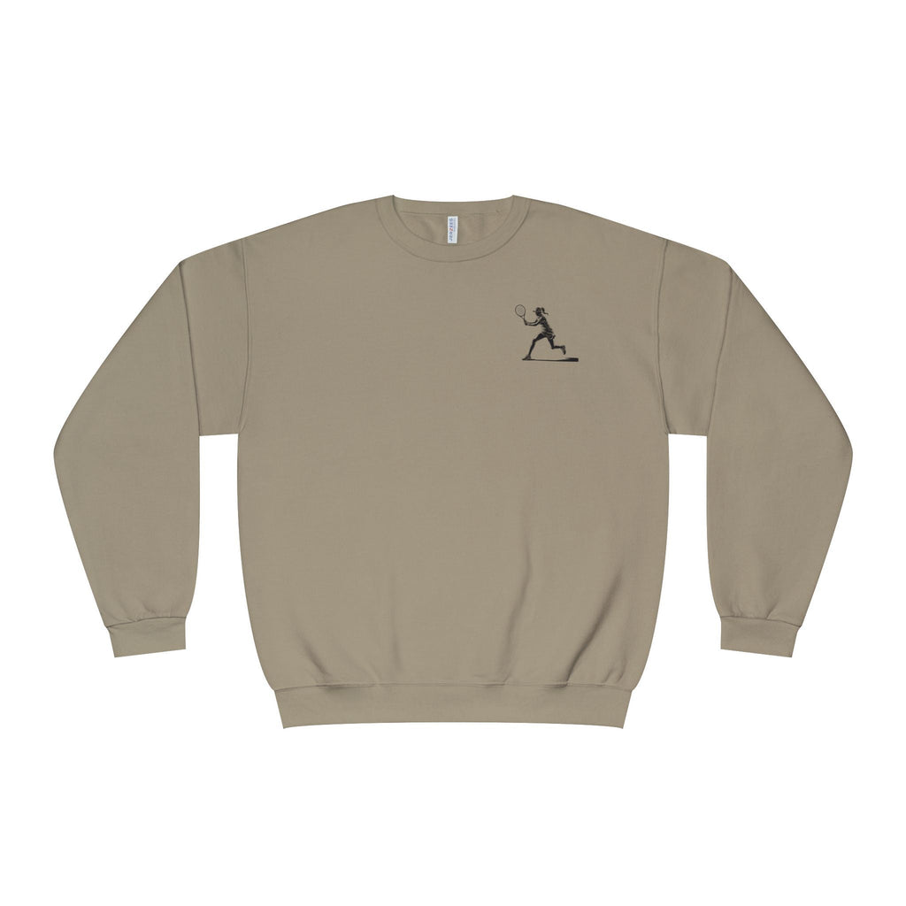 Tennis Woman Crewneck Sweatshirt Women's Tennis Graphic Sweatshirt - Etna Gift