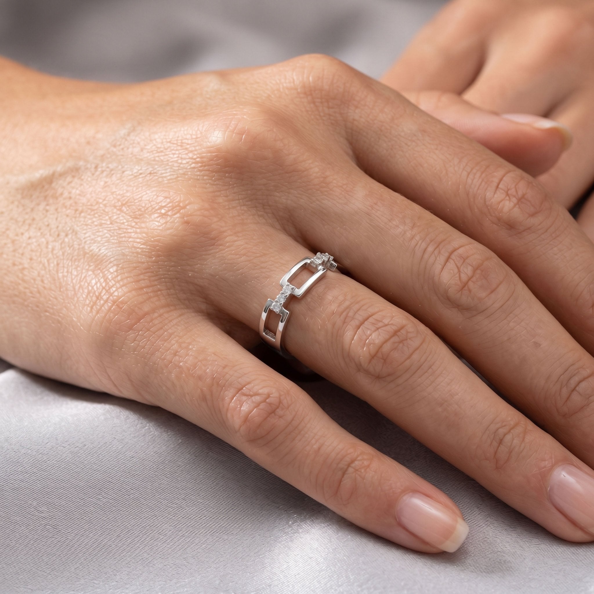 Trendy ring, custom designed 925 sterling silver women's ring. - Etna Gift