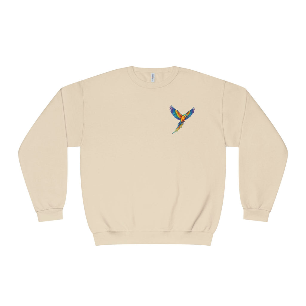 Tropical Beach Icons Sweatshirt Hummingbird Chest - Etna Gift