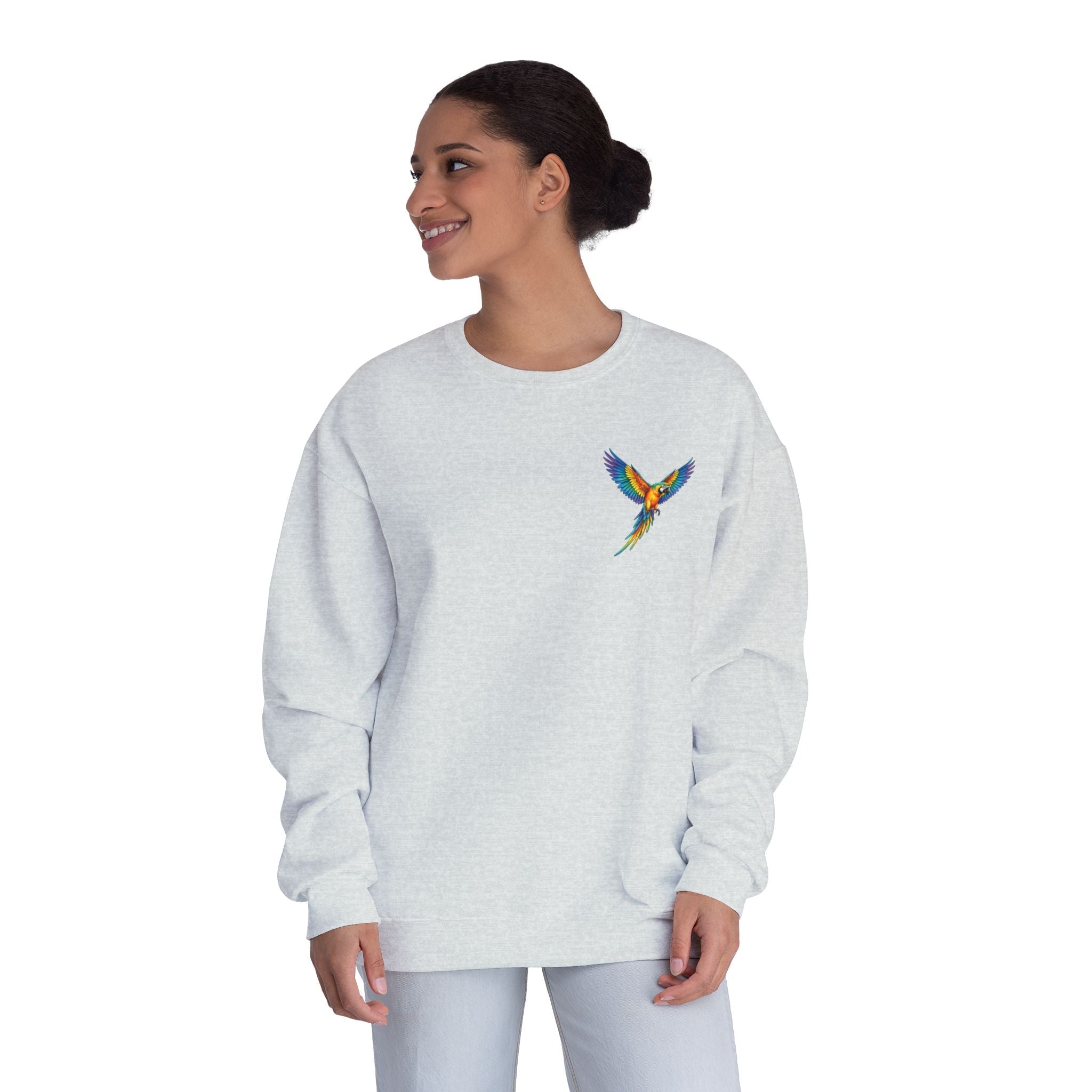 Tropical Beach Icons Sweatshirt Hummingbird Chest - Etna Gift