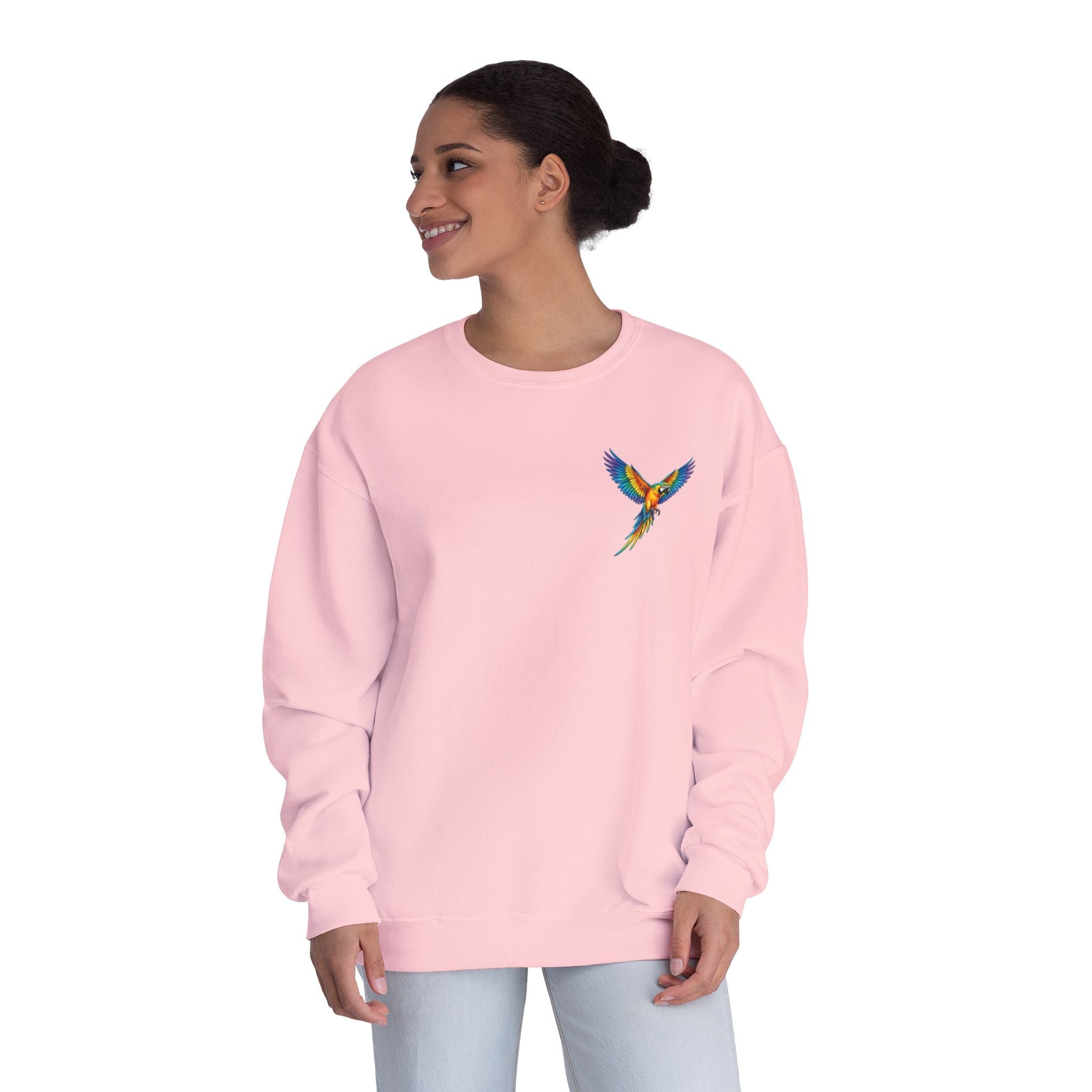 Tropical Beach Icons Sweatshirt Hummingbird Chest - Etna Gift