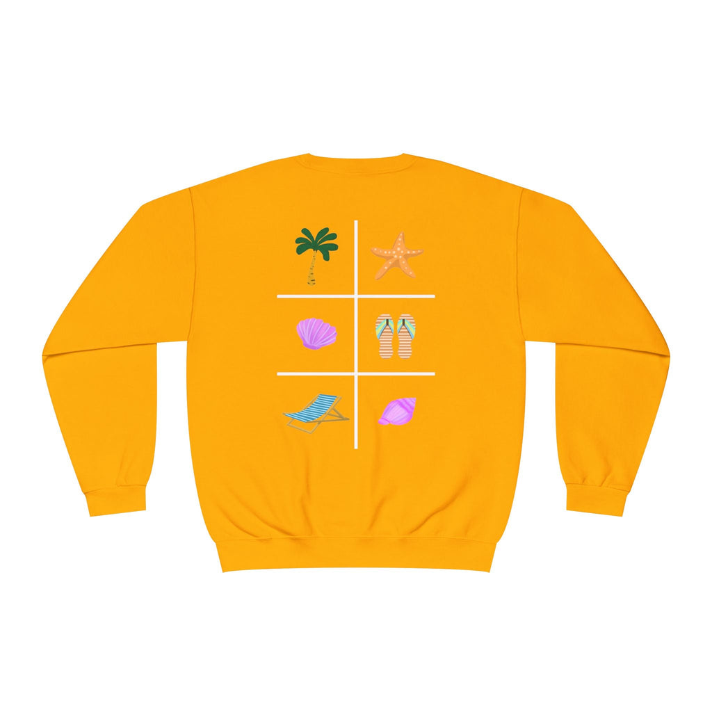 Tropical Beach Icons Sweatshirt Hummingbird Chest - Etna Gift