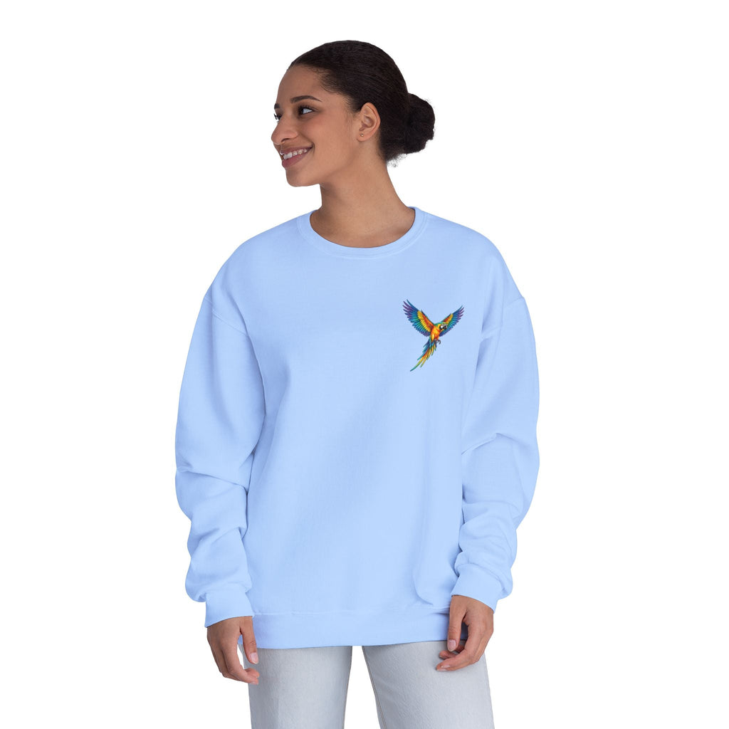 Tropical Beach Icons Sweatshirt Hummingbird Chest - Etna Gift