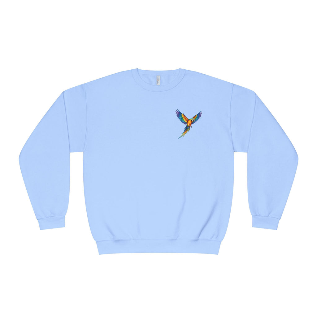 Tropical Beach Icons Sweatshirt Hummingbird Chest - Etna Gift