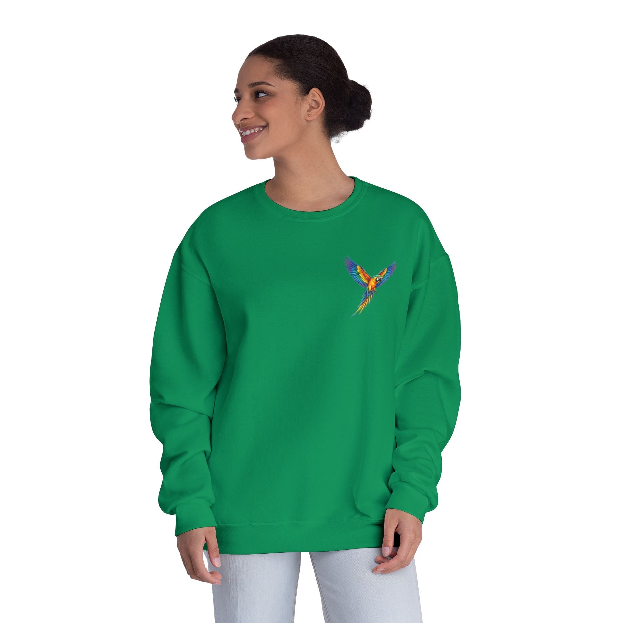 Tropical Beach Icons Sweatshirt Hummingbird Chest - Etna Gift