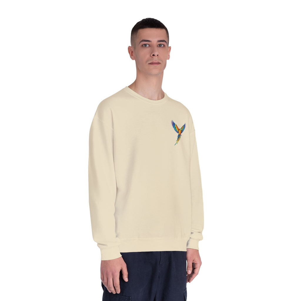Tropical Beach Icons Sweatshirt Hummingbird Chest - Etna Gift