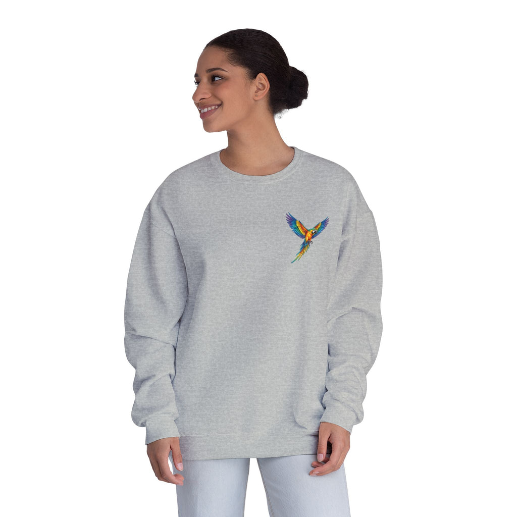 Tropical Beach Icons Sweatshirt Hummingbird Chest - Etna Gift