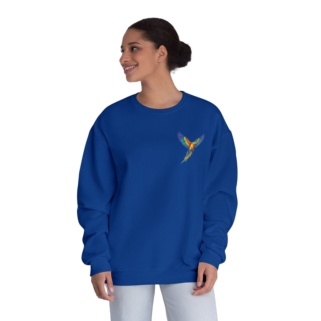 Tropical Beach Icons Sweatshirt Hummingbird Chest - Etna Gift