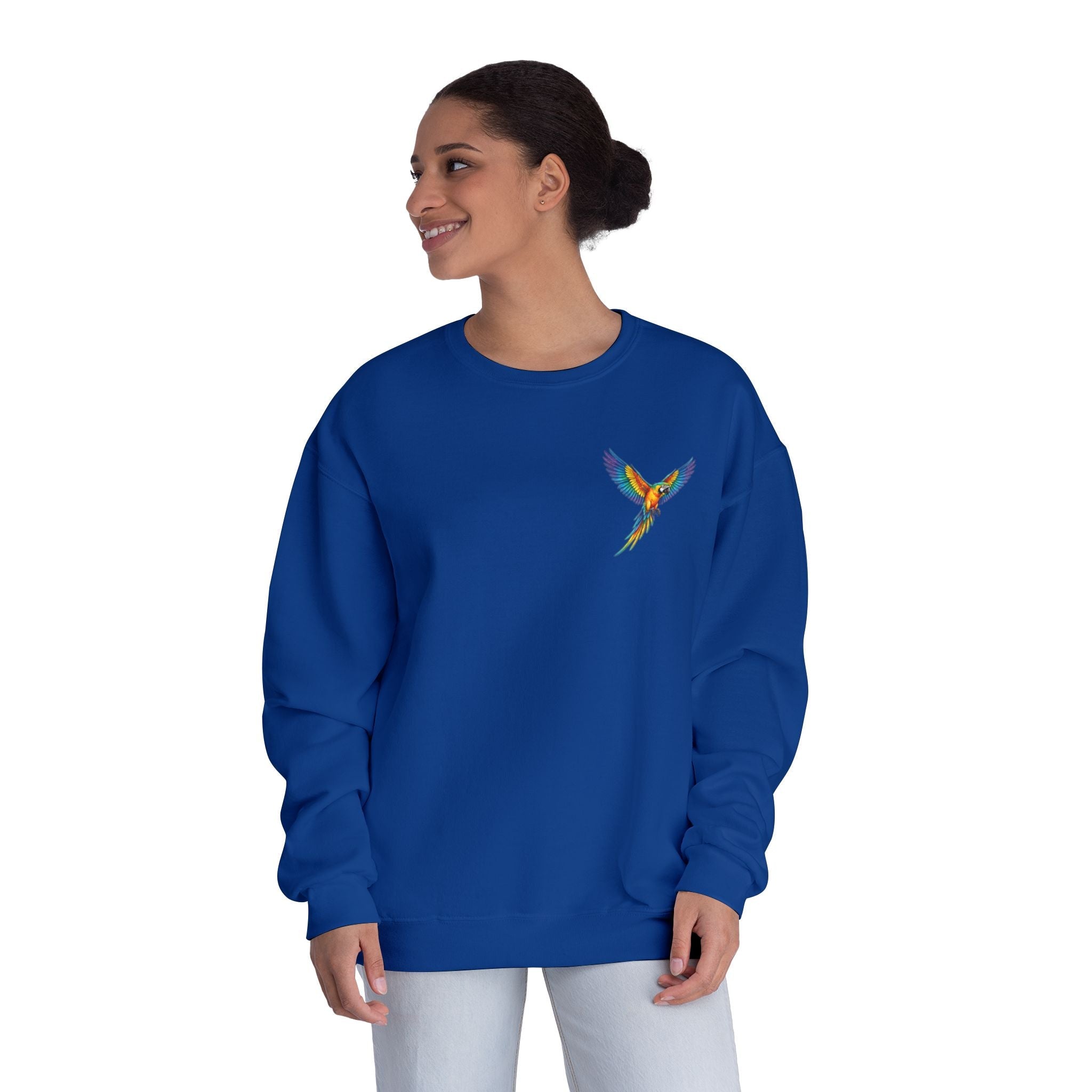 Tropical Beach Icons Sweatshirt Hummingbird Chest - Etna Gift