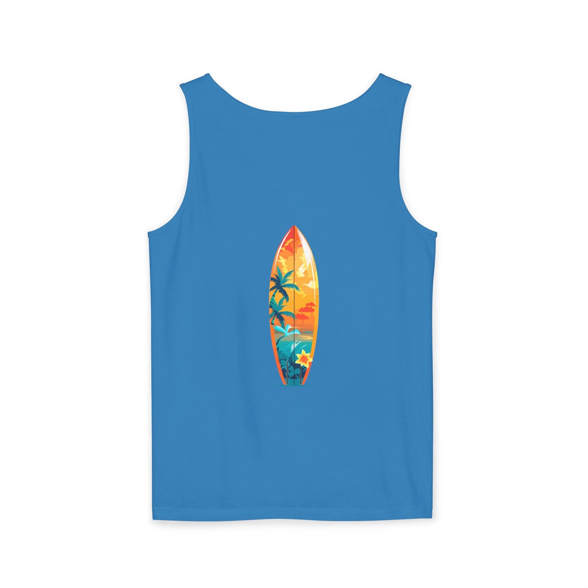 Tropical Sunset Tank Top Palm Tree Beach Graphic Tank - Etna Gift