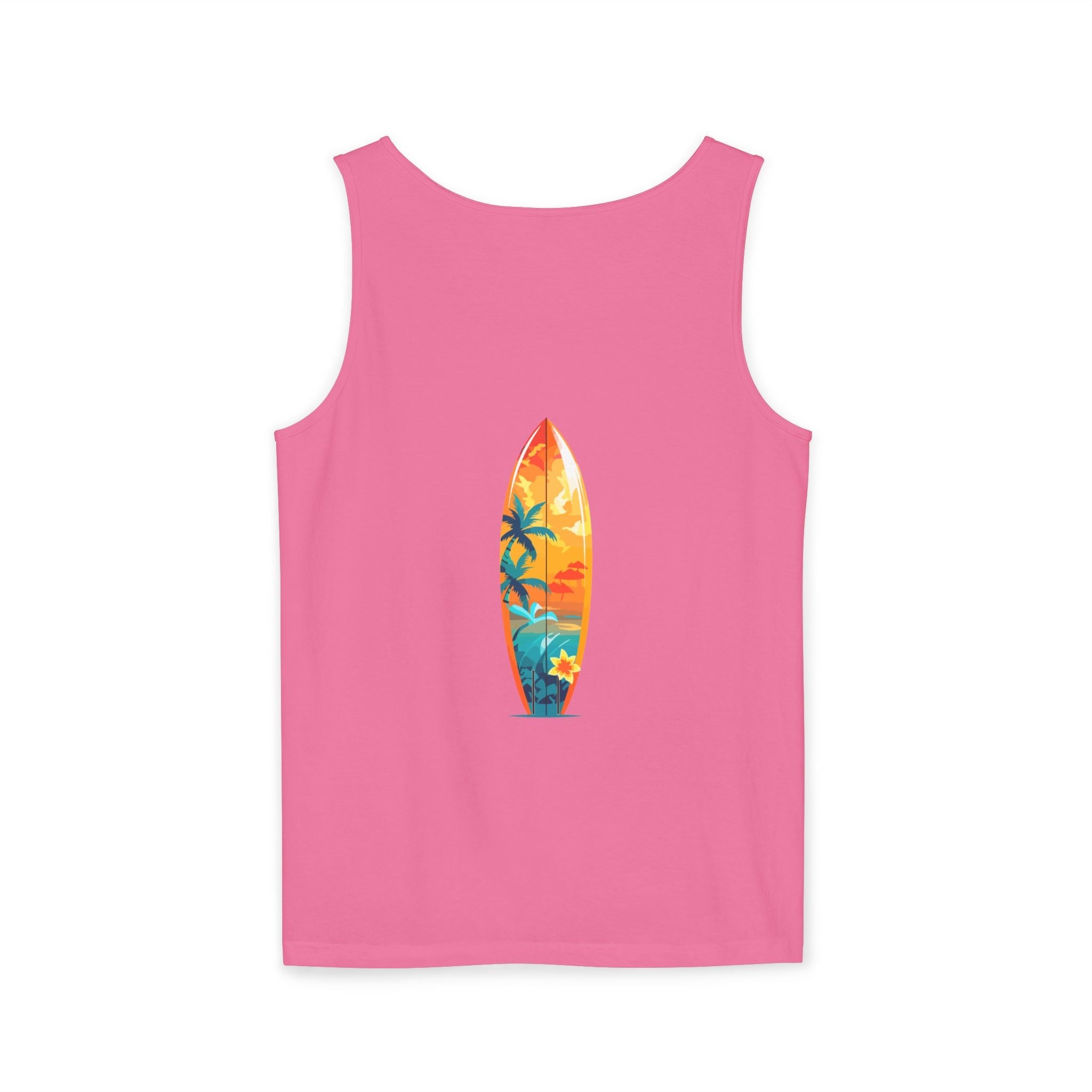 Tropical Sunset Tank Top Palm Tree Beach Graphic Tank - Etna Gift