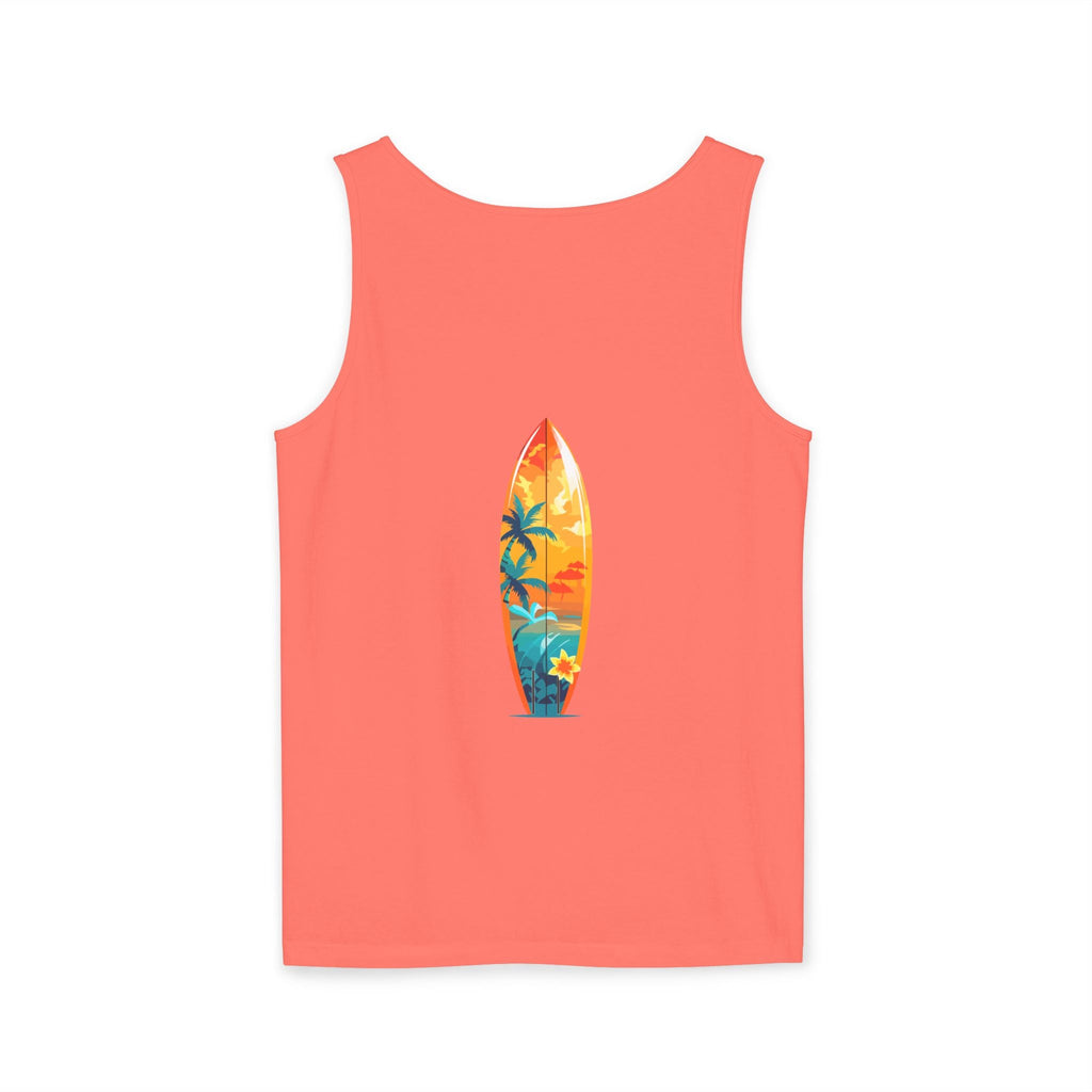 Tropical Sunset Tank Top Palm Tree Beach Graphic Tank - Etna Gift