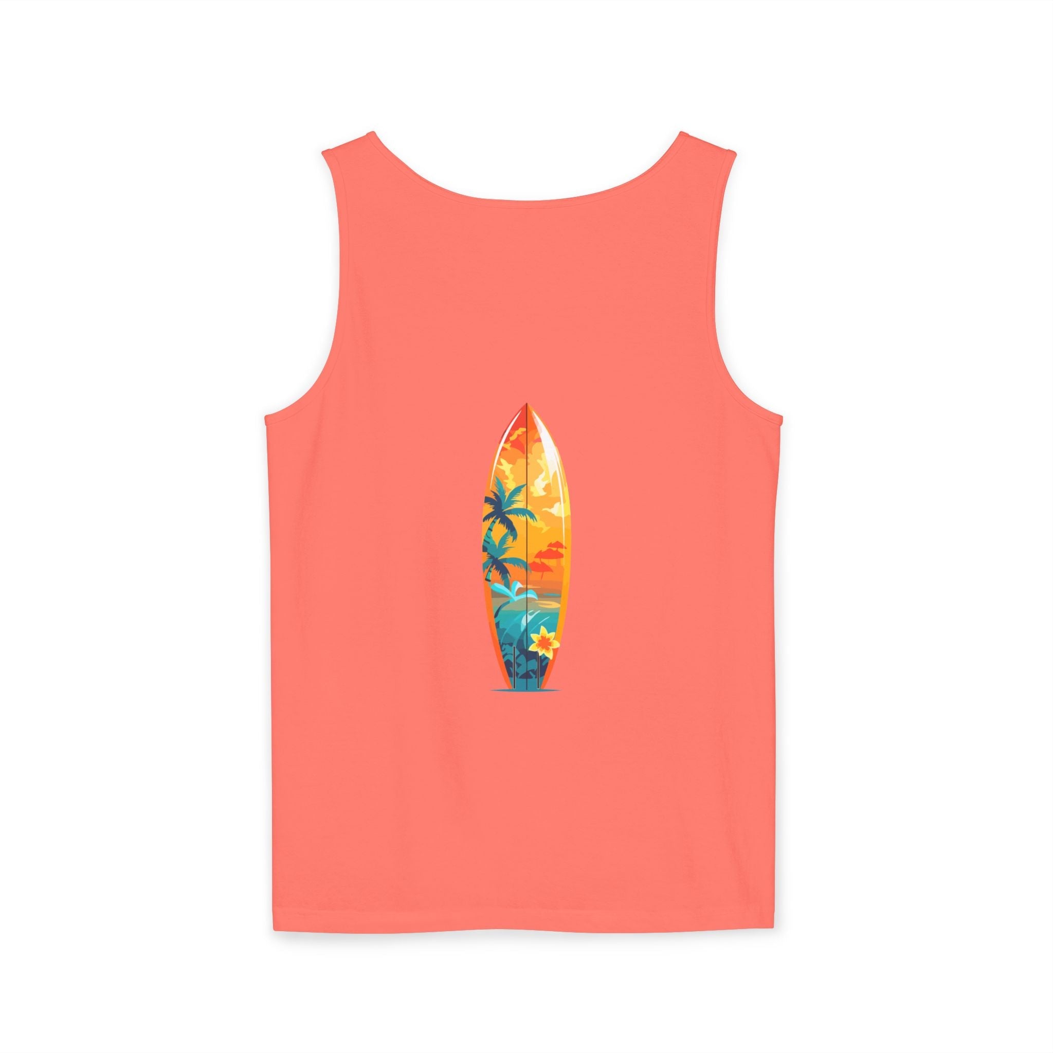 Tropical Sunset Tank Top Palm Tree Beach Graphic Tank - Etna Gift