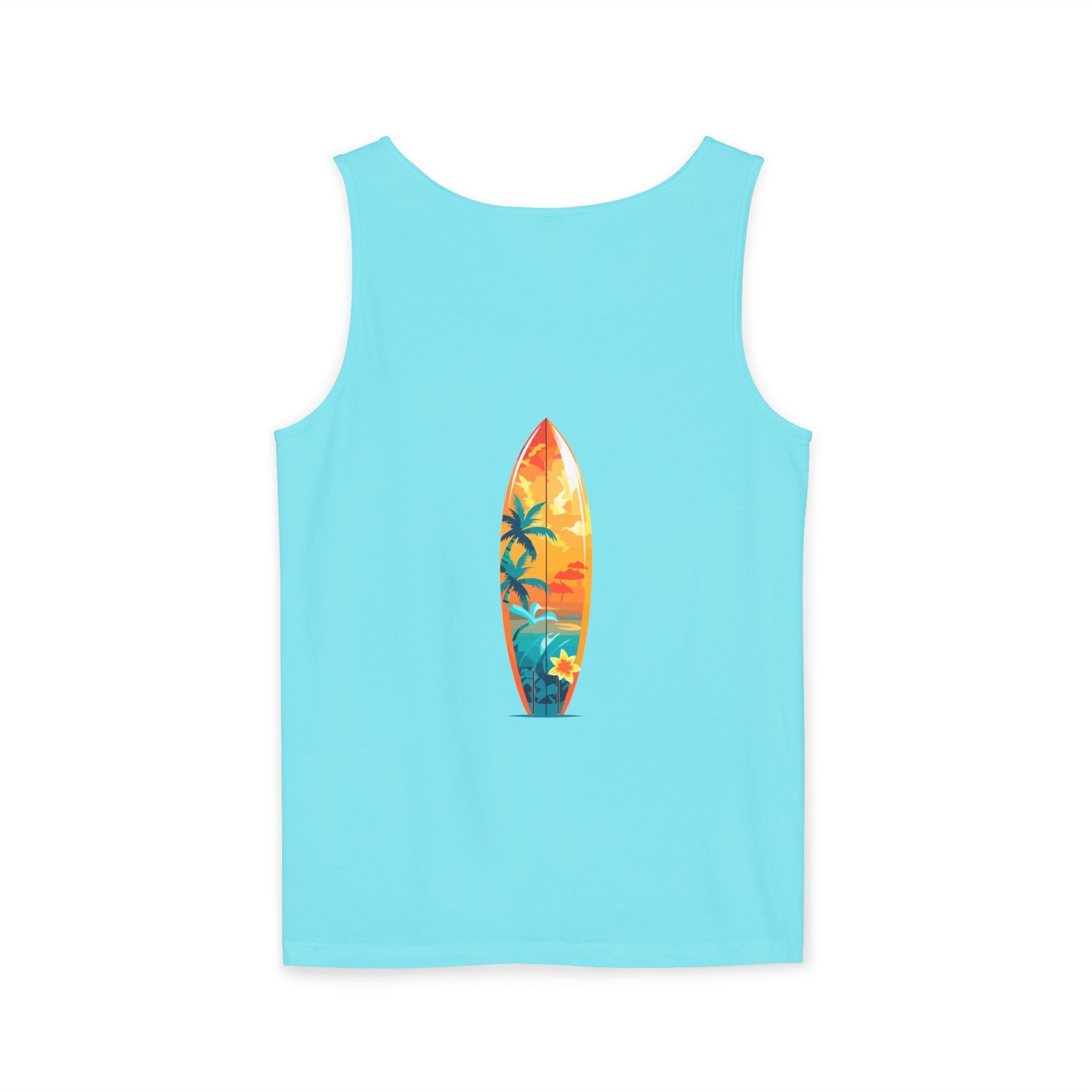 Tropical Sunset Tank Top Palm Tree Beach Graphic Tank - Etna Gift