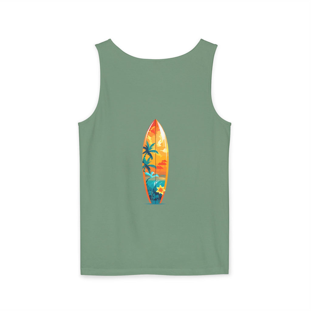 Tropical Sunset Tank Top Palm Tree Beach Graphic Tank - Etna Gift