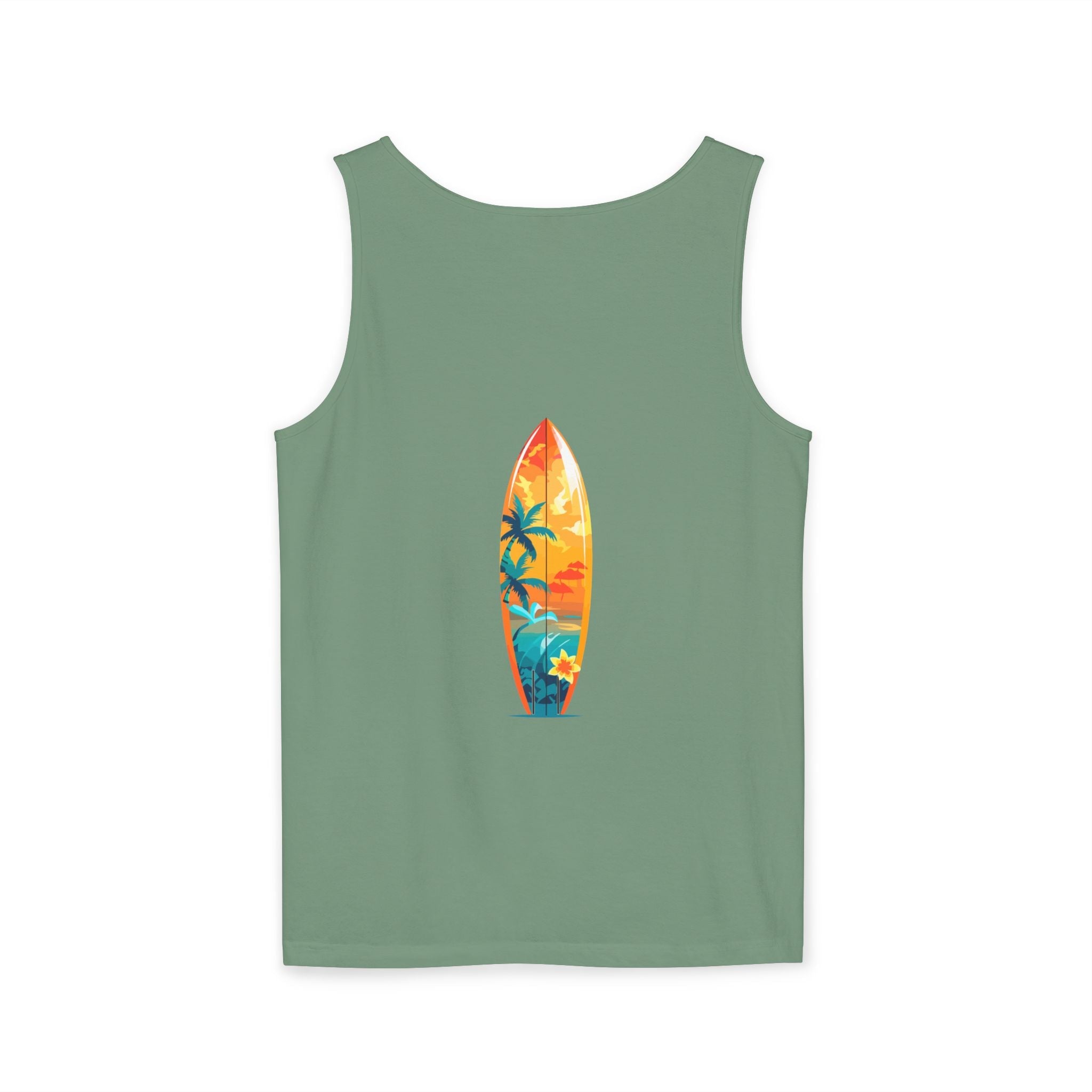 Tropical Sunset Tank Top Palm Tree Beach Graphic Tank - Etna Gift