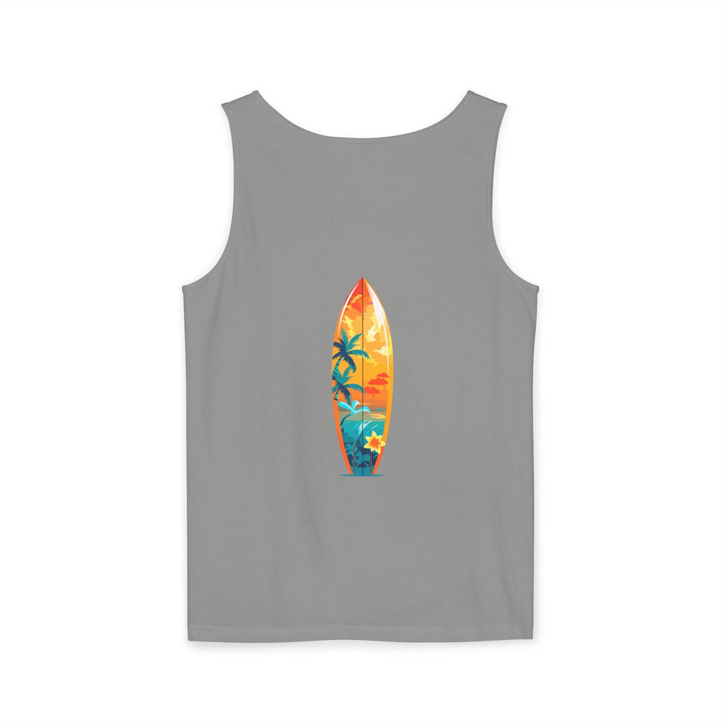 Tropical Sunset Tank Top Palm Tree Beach Graphic Tank - Etna Gift