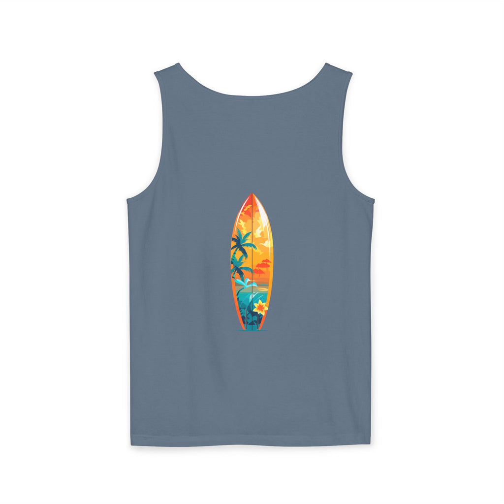 Tropical Sunset Tank Top Palm Tree Beach Graphic Tank - Etna Gift