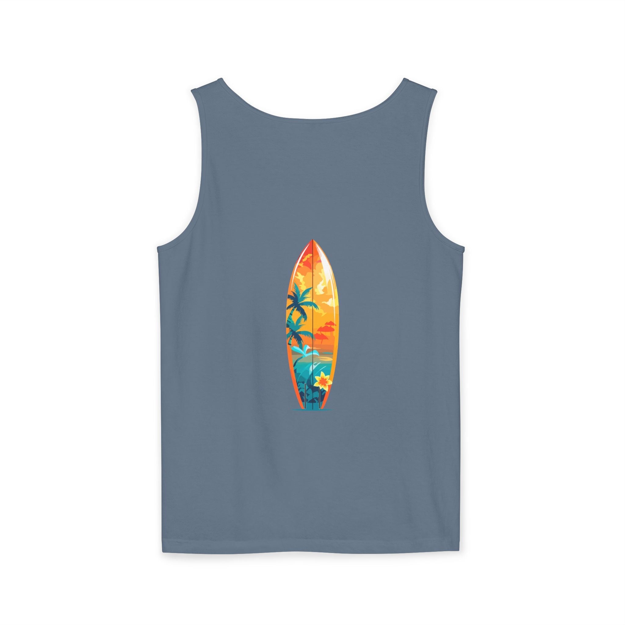 Tropical Sunset Tank Top Palm Tree Beach Graphic Tank - Etna Gift