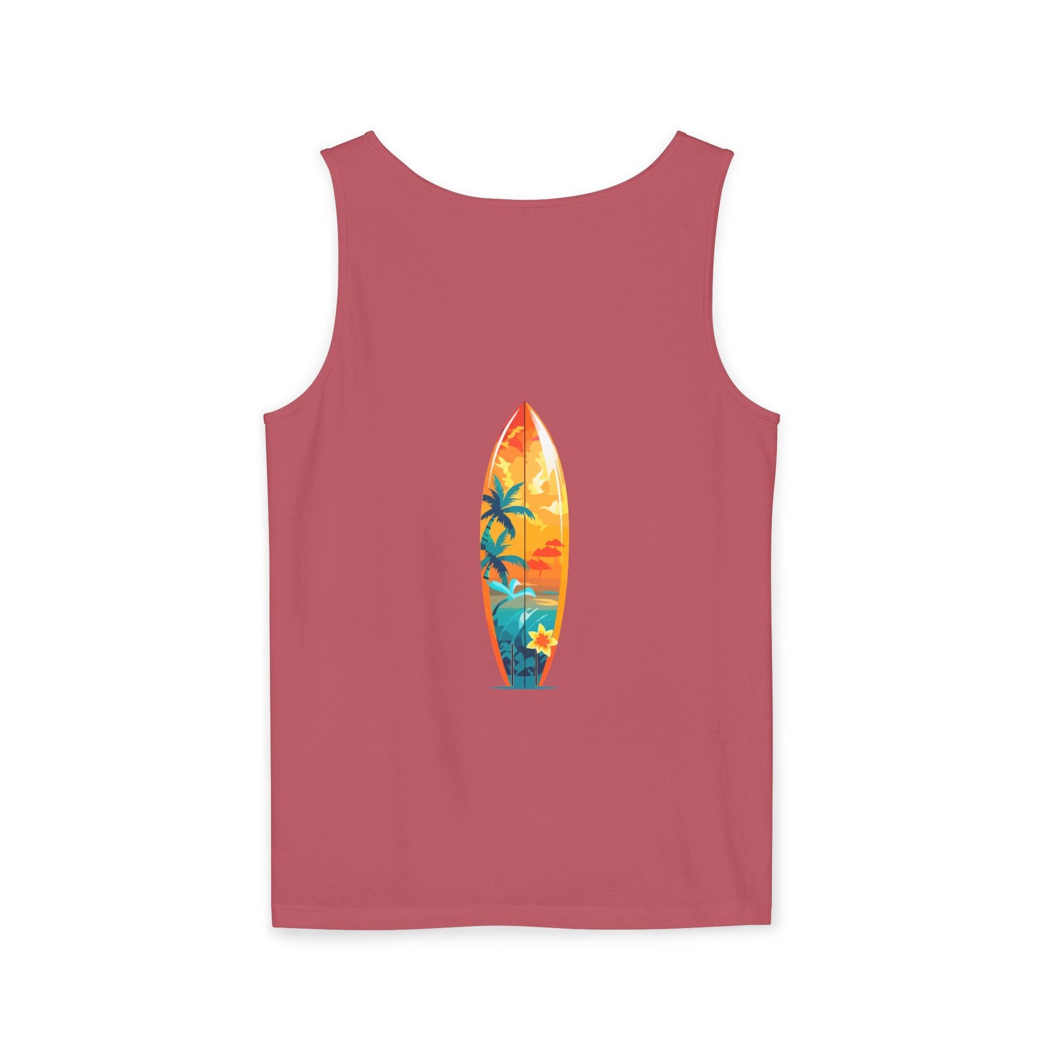 Tropical Sunset Tank Top Palm Tree Beach Graphic Tank - Etna Gift