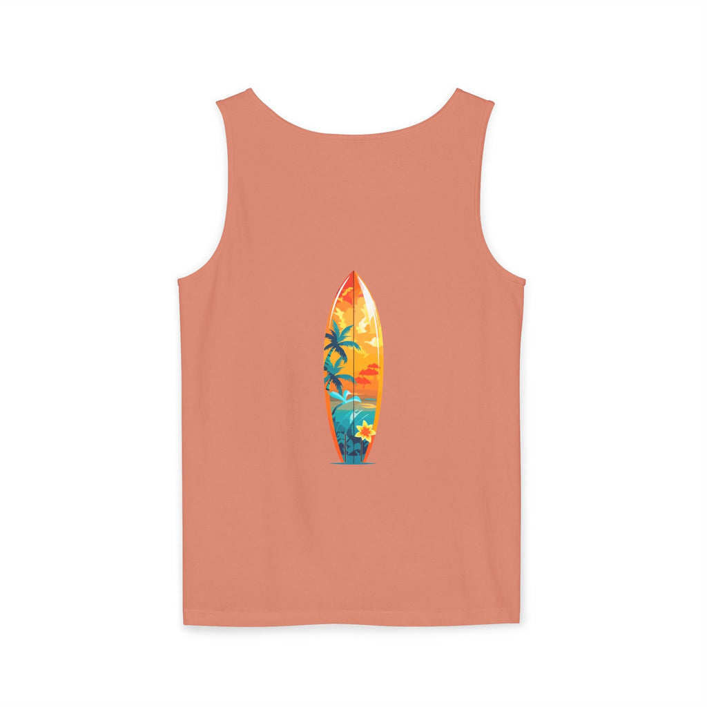 Tropical Sunset Tank Top Palm Tree Beach Graphic Tank - Etna Gift