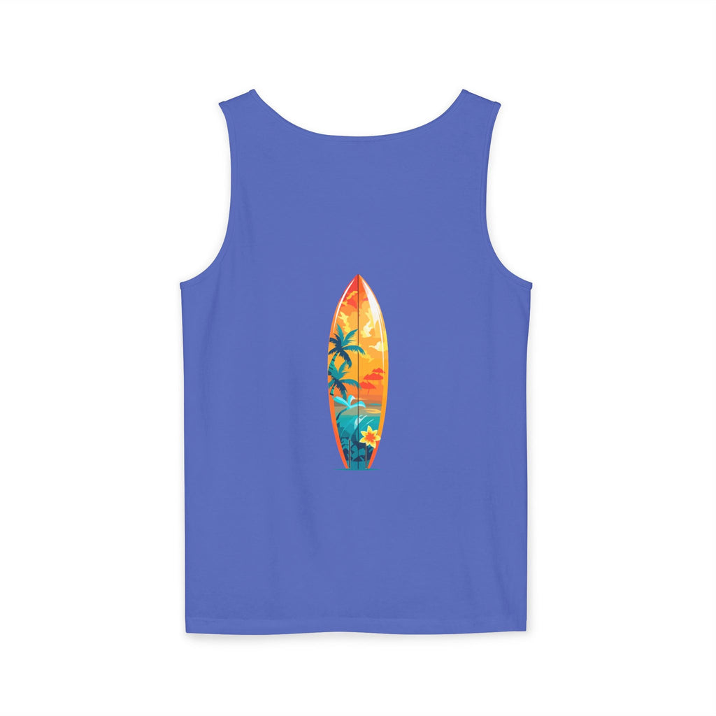 Tropical Sunset Tank Top Palm Tree Beach Graphic Tank - Etna Gift