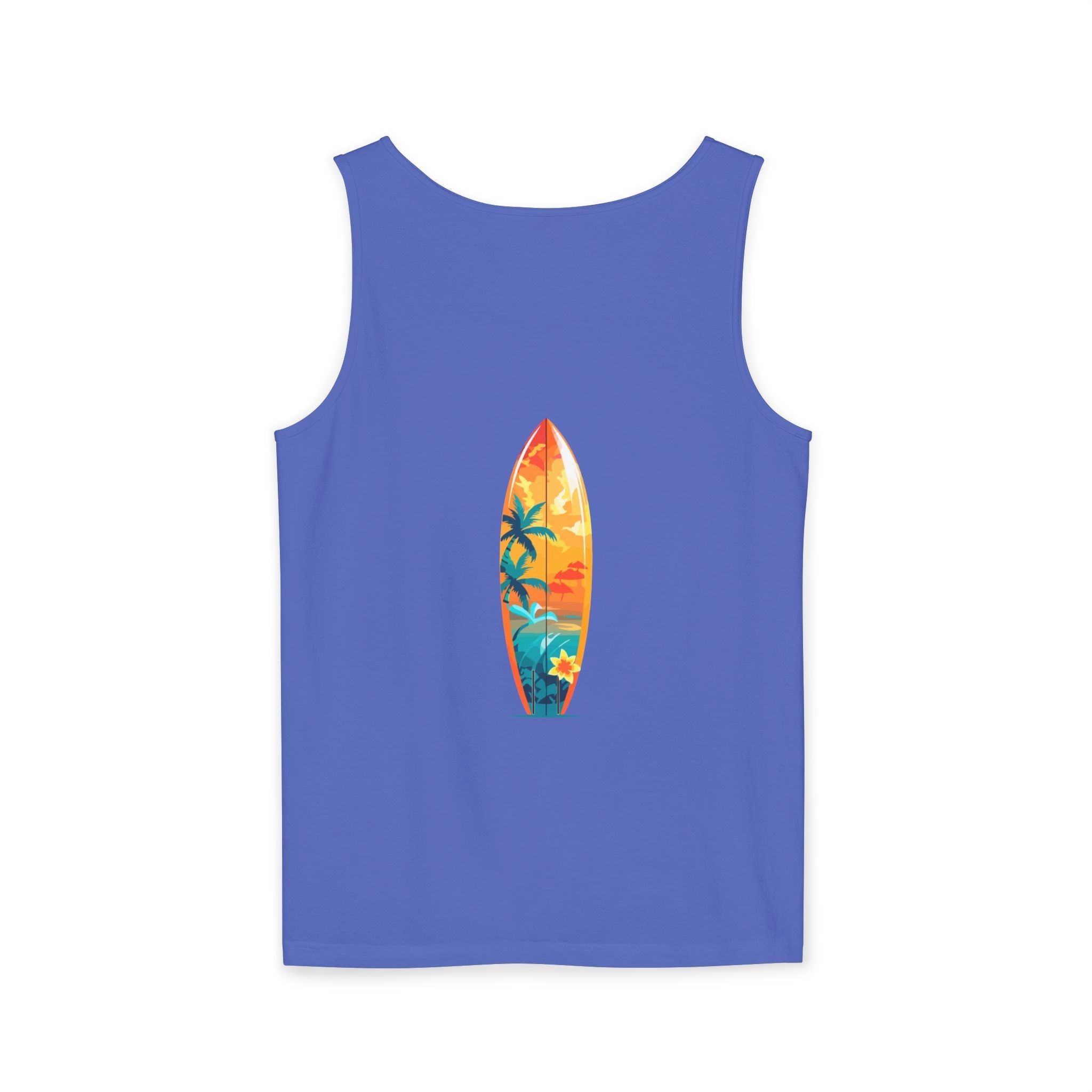 Tropical Sunset Tank Top Palm Tree Beach Graphic Tank - Etna Gift