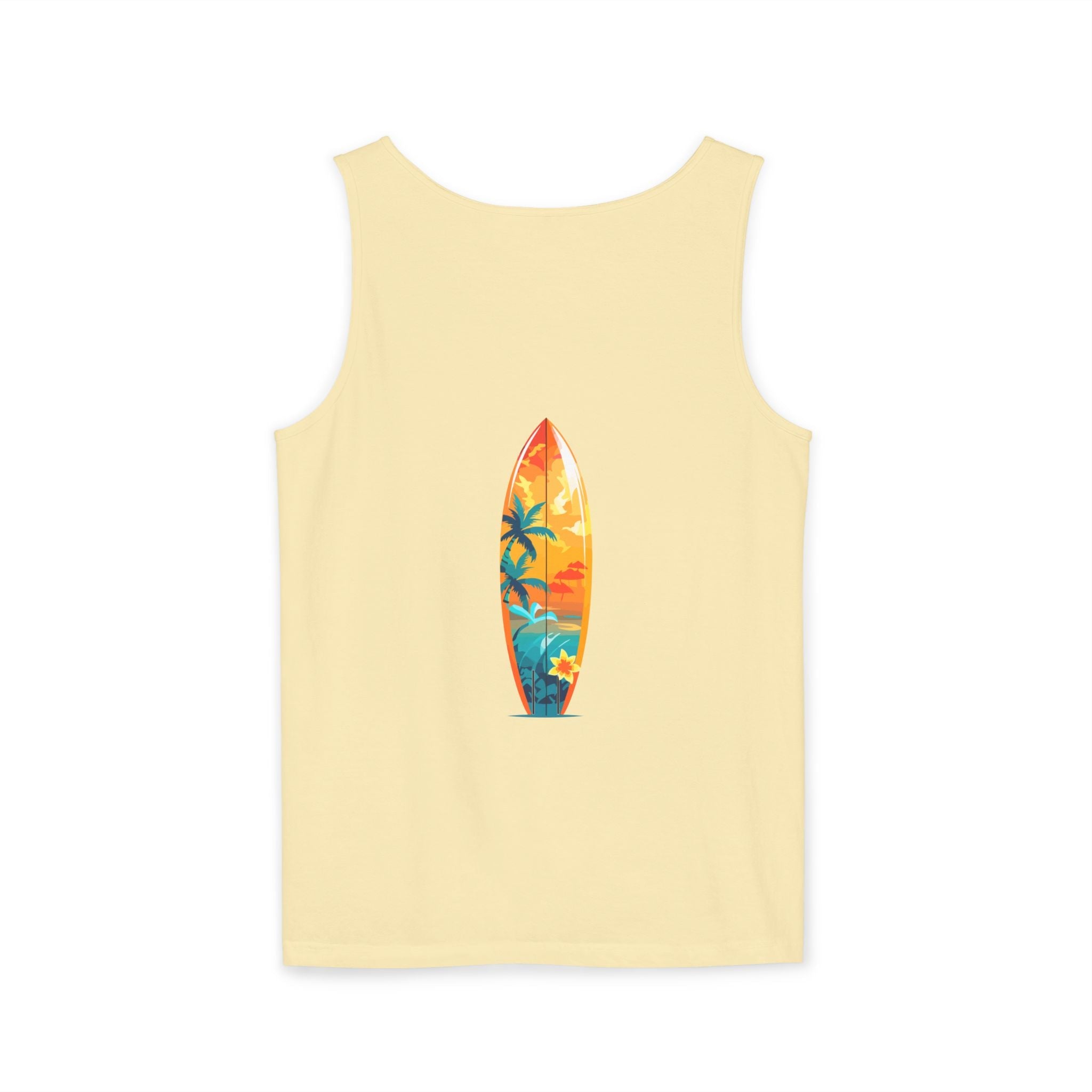 Tropical Sunset Tank Top Palm Tree Beach Graphic Tank - Etna Gift