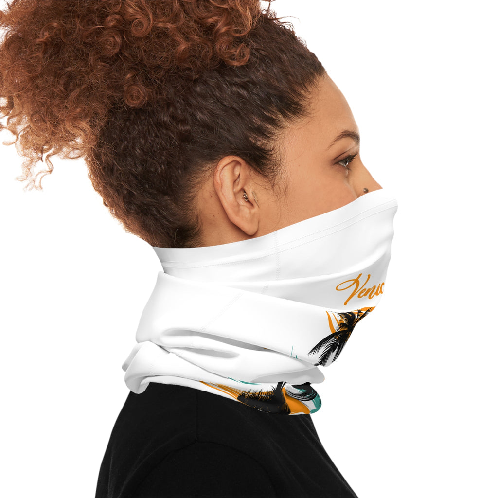 Venice Beach Palm Waves Neck Gaiter — Lightweight Beach Face Covering - Etna Gift