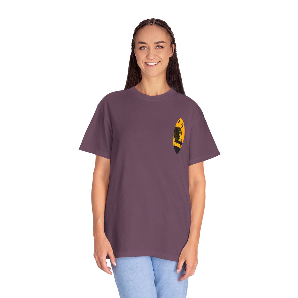 Venice Beach Sunset T-Shirt Palm Trees & Surf Retro Graphic - Etna Gift