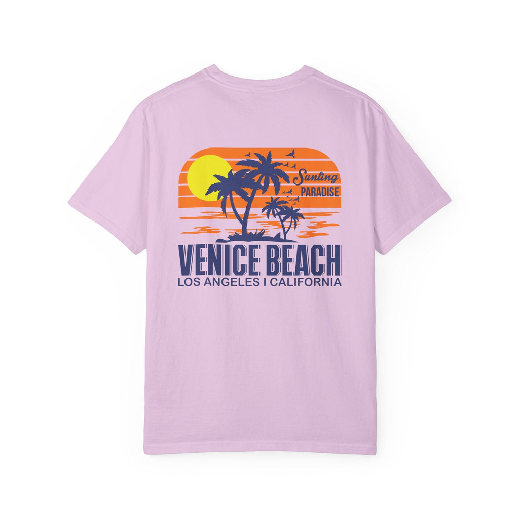 Venice Beach Sunset T-Shirt Palm Trees & Surf Retro Graphic - Etna Gift